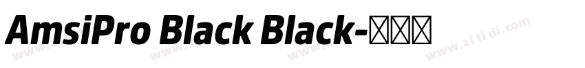 AmsiPro Black Black字体转换